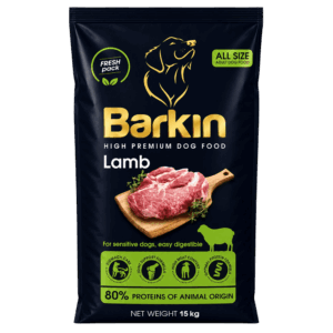 Barkin High Premium Lamb – Teljes értékű száraz kutyaeledel 15 kg