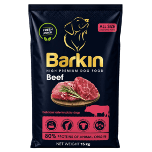 Barkin High Premium Beef – Teljes értékű száraz kutyaeledel 15 kg